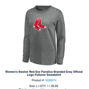 Women's Boston Red Sox Pullover Sweatshirt